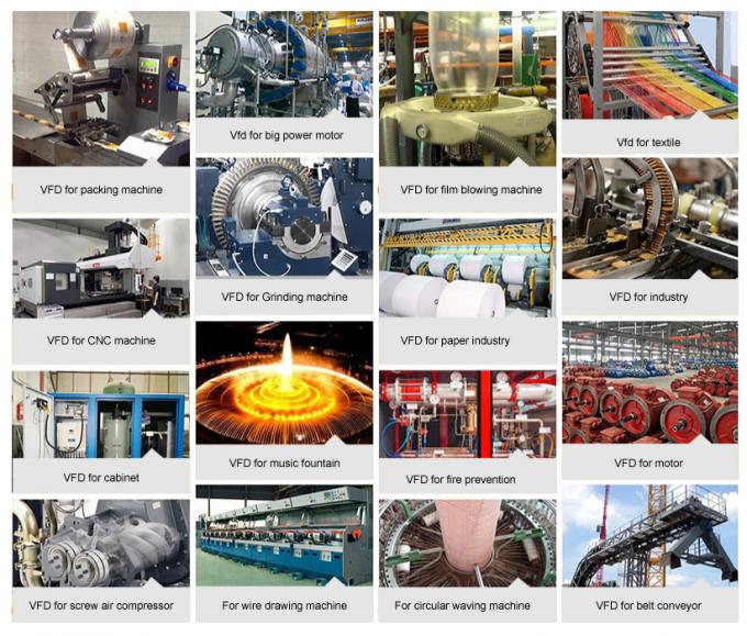 0-3000hz 3.7kw Dispositivo de frecuencia eléctrica variable 5hp 380V Vfd Inversor del motor 2